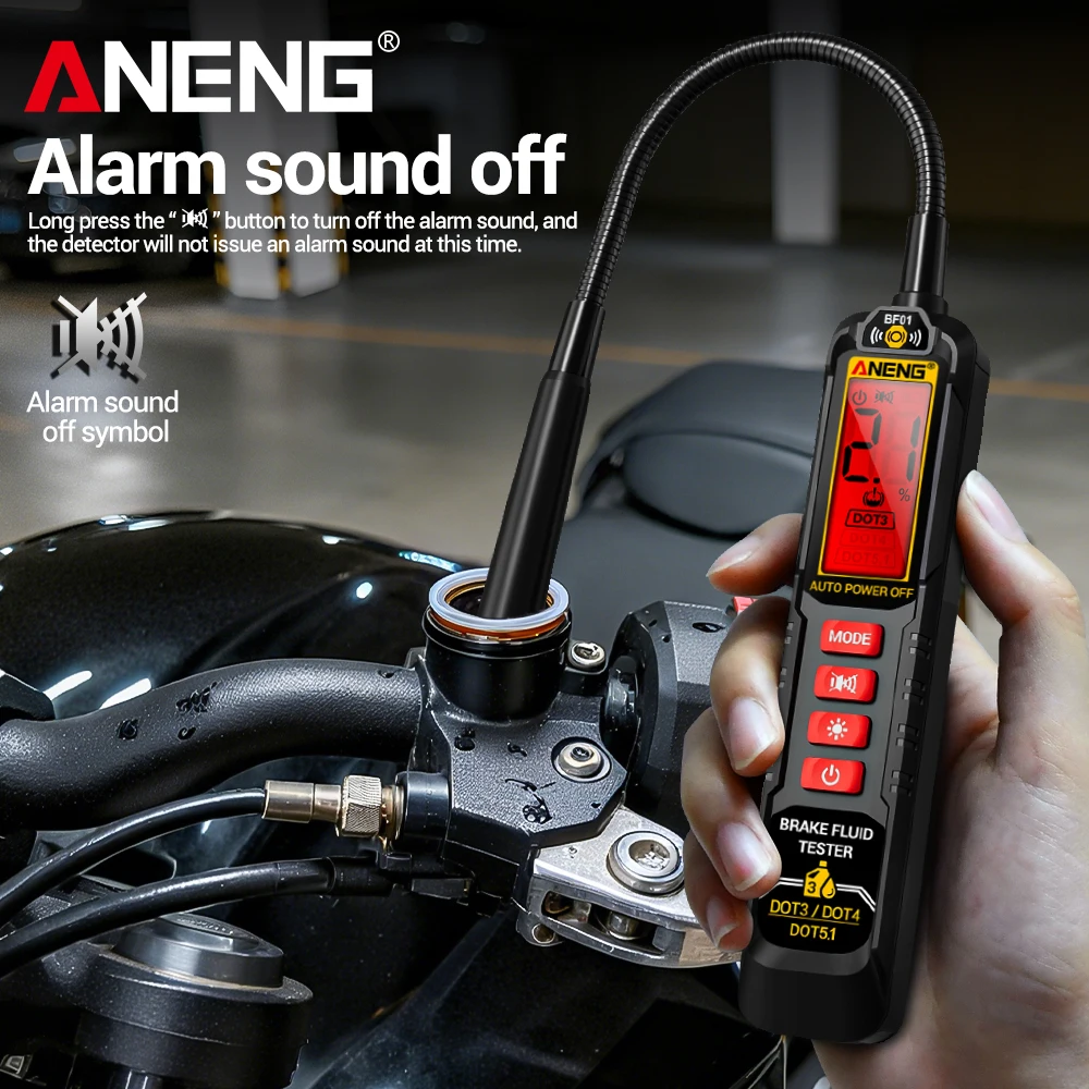 Probador de líquido de frenos, Detector preciso de control de calidad del aceite ANENG BF01, líquido de frenos de coche, herramientas de prueba automotrices digitales para vehículos - imagen 4