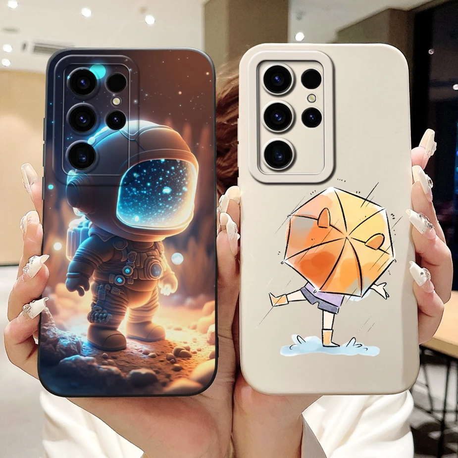 Funda de TPU suave para teléfono Samsung Galaxy S21 Ultra, cubierta pintada en caramelo de lujo, bolsas 5G, S21 FE S 21 Plus S21FE - imagen 2