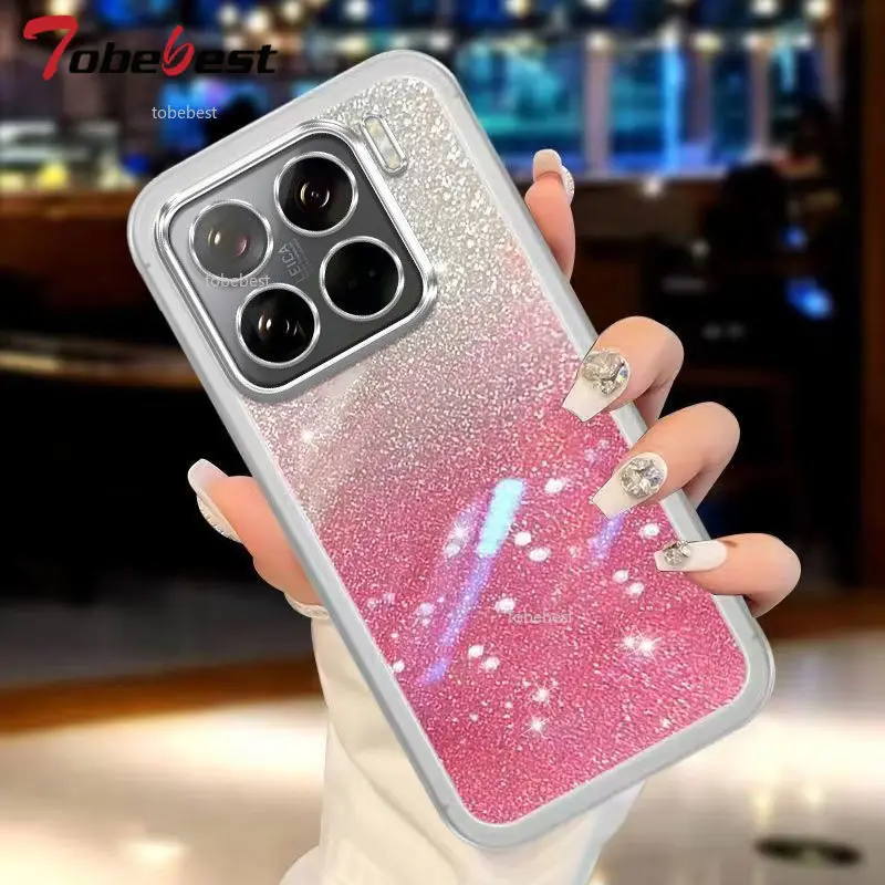 Funda protectora de silicona para cámara con purpurina ostentosa para Xiaomi Mi 15 14 14T 13 13T 12 11 Lite Pro, funda trasera suave - imagen 3