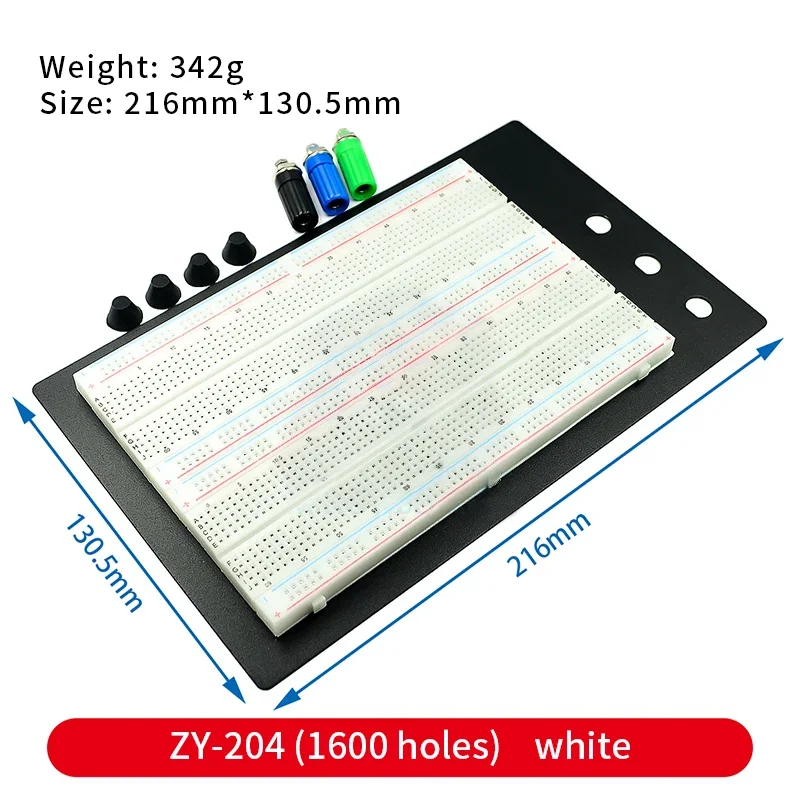 Kit de cables Dupont, ZY-204 de placa de pruebas sin soldadura, Cable Protoboard, juego de placa de pruebas macho a macho, Cable de línea Dupont, KIT de bricolaje - imagen 5