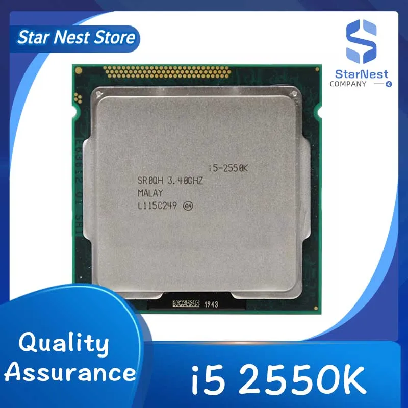 Procesador Core i5 2550K 4-Core 3,4 GHz LGA 1155 cpu