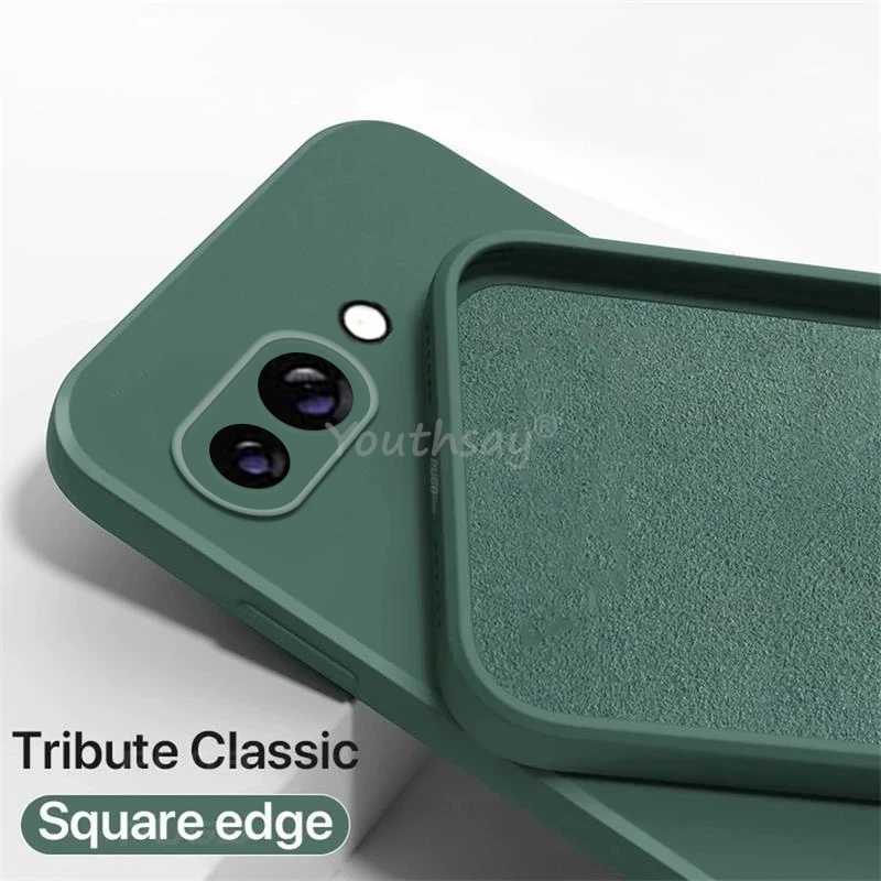 Para Google Pixel 9a funda de silicona líquida funda lisa Pixel 9a funda protectora de teléfono anticaída de TPU funda Google Pixel 9 a - imagen 4