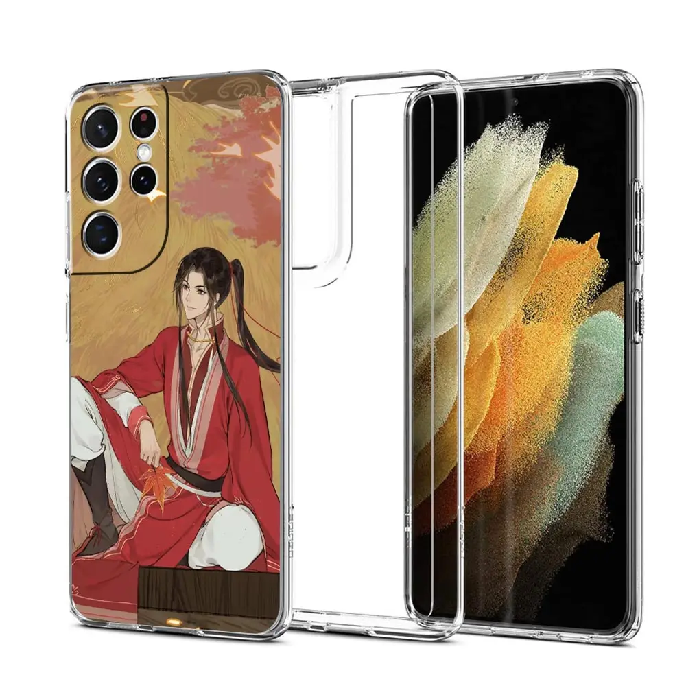 Tian Guan Ci Fu funda de teléfono a prueba de golpes para Samsung Galaxy S23 Ultra S22 5G S20 S21 FE 5G S10E S9 S8 S10 Plus, funda de silicona transparente - imagen 2