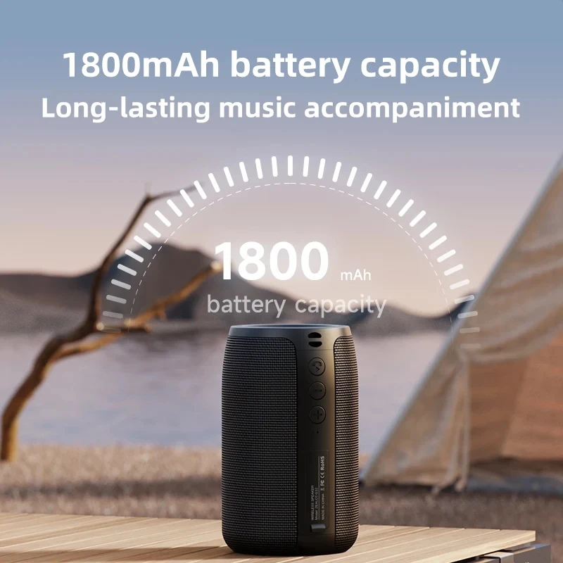 Subwoofer Altavoz Bluetooth portátil Mini Woofer inalámbrico pequeño impermeable AUX PC ordenador potente caja De sonido música Caixa De Som - imagen 5