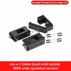 Portafusibles BLX-A Negro para Fusible de Vidrio 5x20 mm