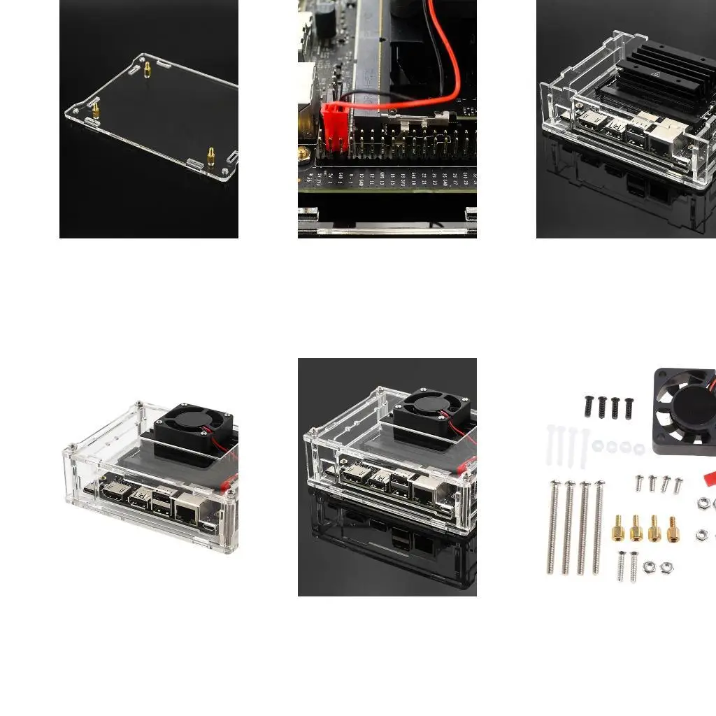 Y1UB 1 PCS Venta en caliente acrílico transparente para casos con ventilador enfriamiento para para para