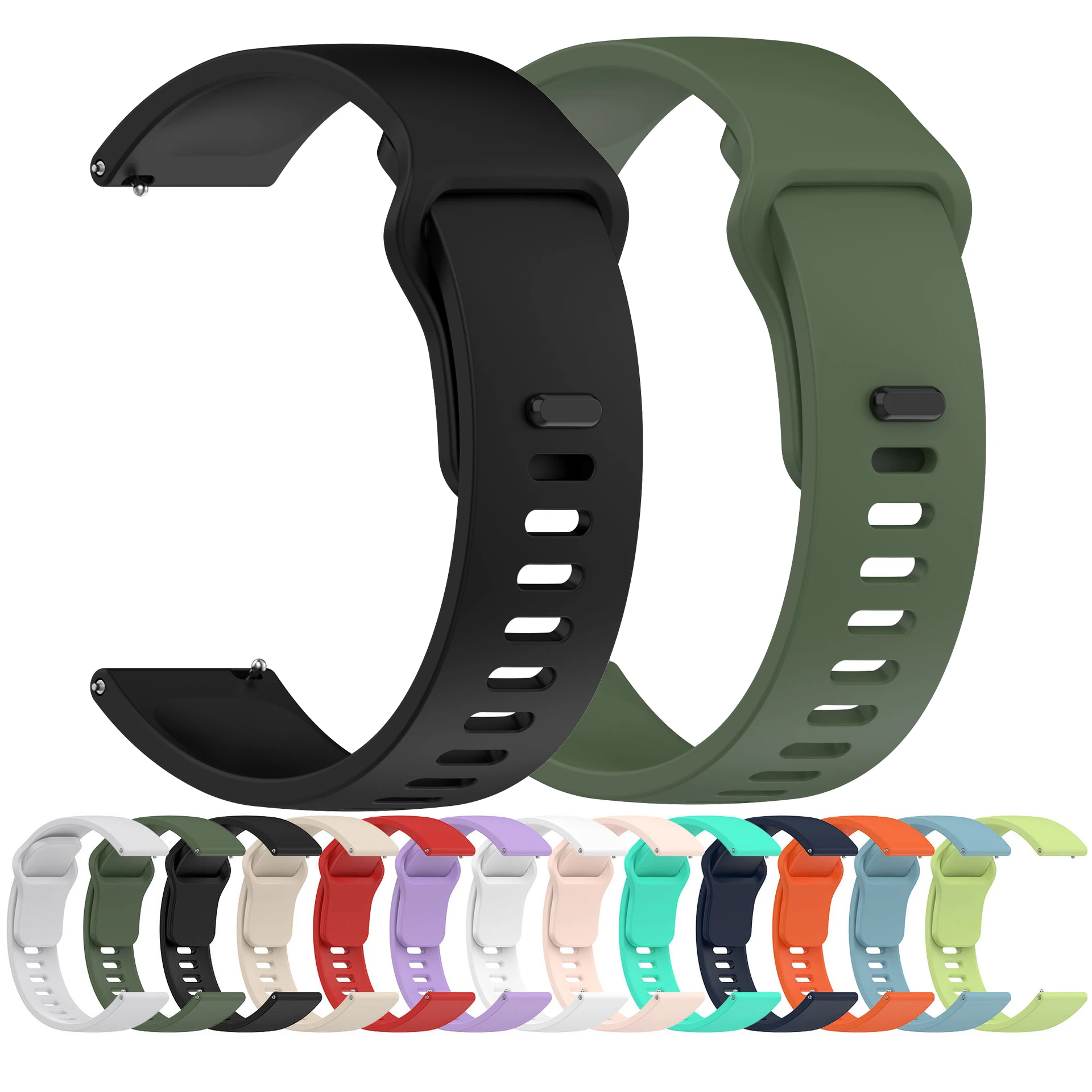 Correa de reloj de 22mm para Amazfit Bip 6 5, Correa de silicona para Amazfit GTR 4 3 2 2E, Correa Amazfit Bip6/Bip5, accesorio de pulsera