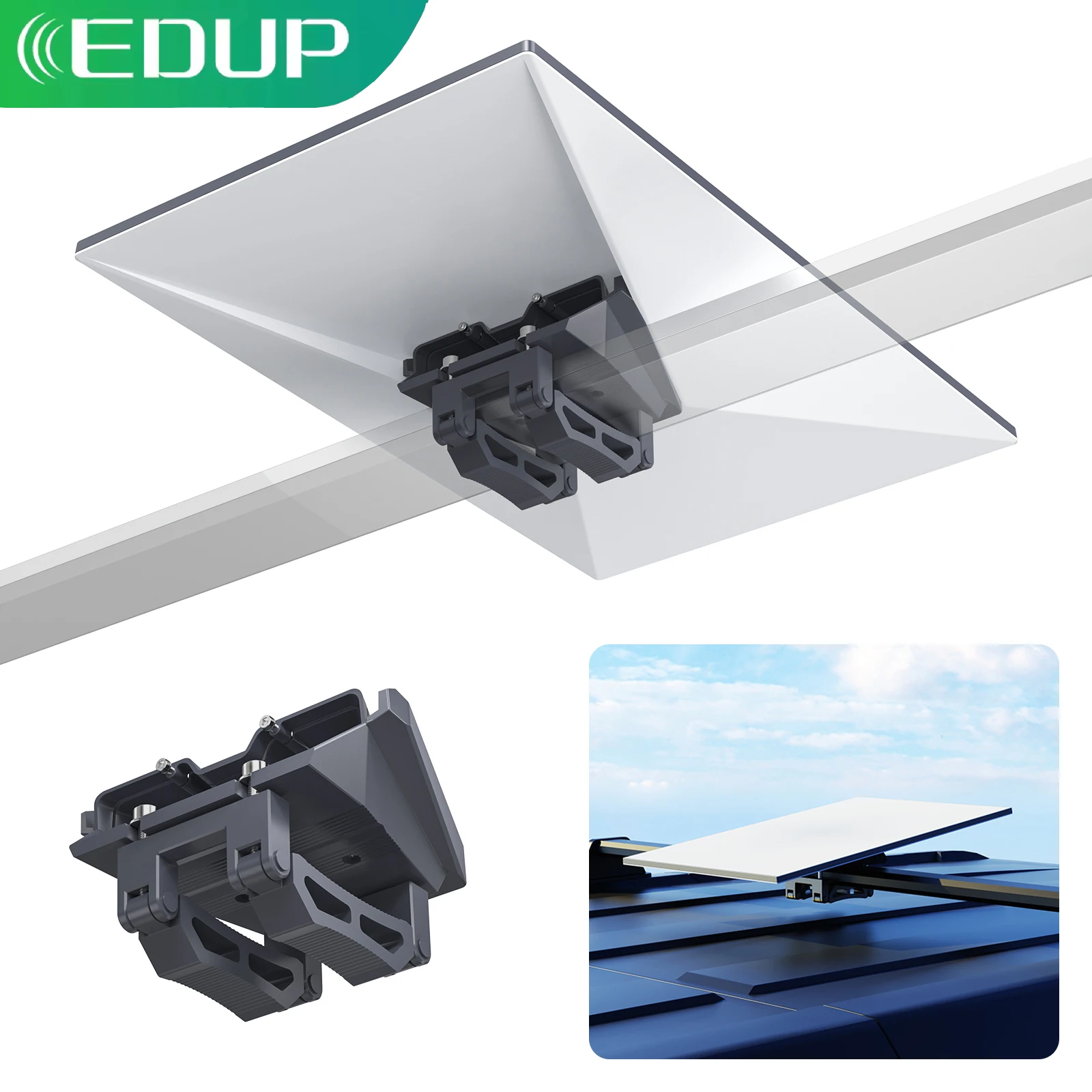 EDUP SK0112 Soporte de techo StarLink para StarLink Standard Gen 3 Enterprise Soporte de aleación de aluminio de alta resistencia