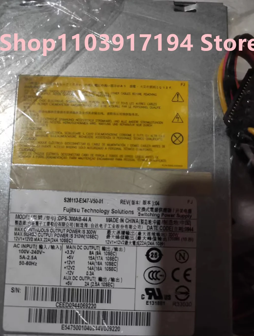 PARA Fujitsu DPS-300AB-44A Fuente de alimentación para equipos industriales - imagen 3