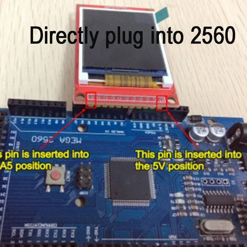 Módulo de pantalla LCD TFT de 1,8 pulgadas SPI ST7735S 128x160 5V/3,3 V con ranura para tarjeta para Arduino U NO Mega-2560 ESP32 - imagen 4