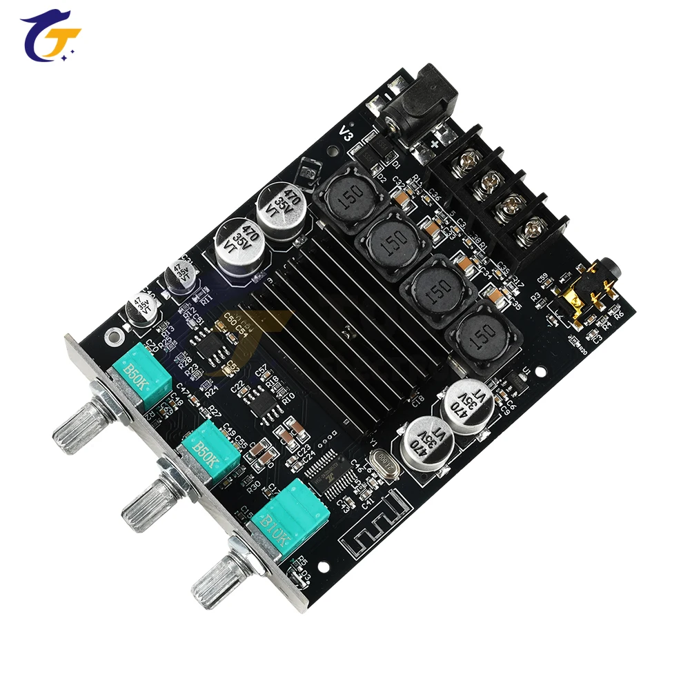 Módulo amplificador de Audio 1002T Bluetooth 5,0, ajuste de frecuencia alta y baja, placa amplificadora estéreo de Audio de doble canal 100WX2 - imagen 3