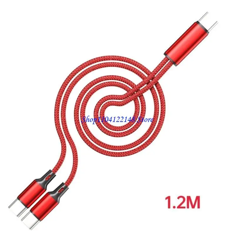 P9FA Fast Velocidad 2 Salida USB C Cable datos carga para gestión eficiente dispositivos