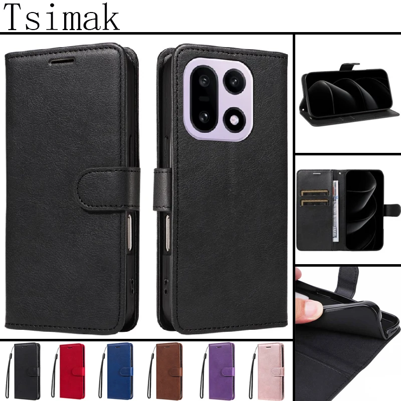 Funda de Cuero para OnePlus 15 15R Oneplus15, Funda Protectora con Tapa Magnética tipo Cartera para OnePlus ACE 6 Ace6 One plus 15 R Fundas