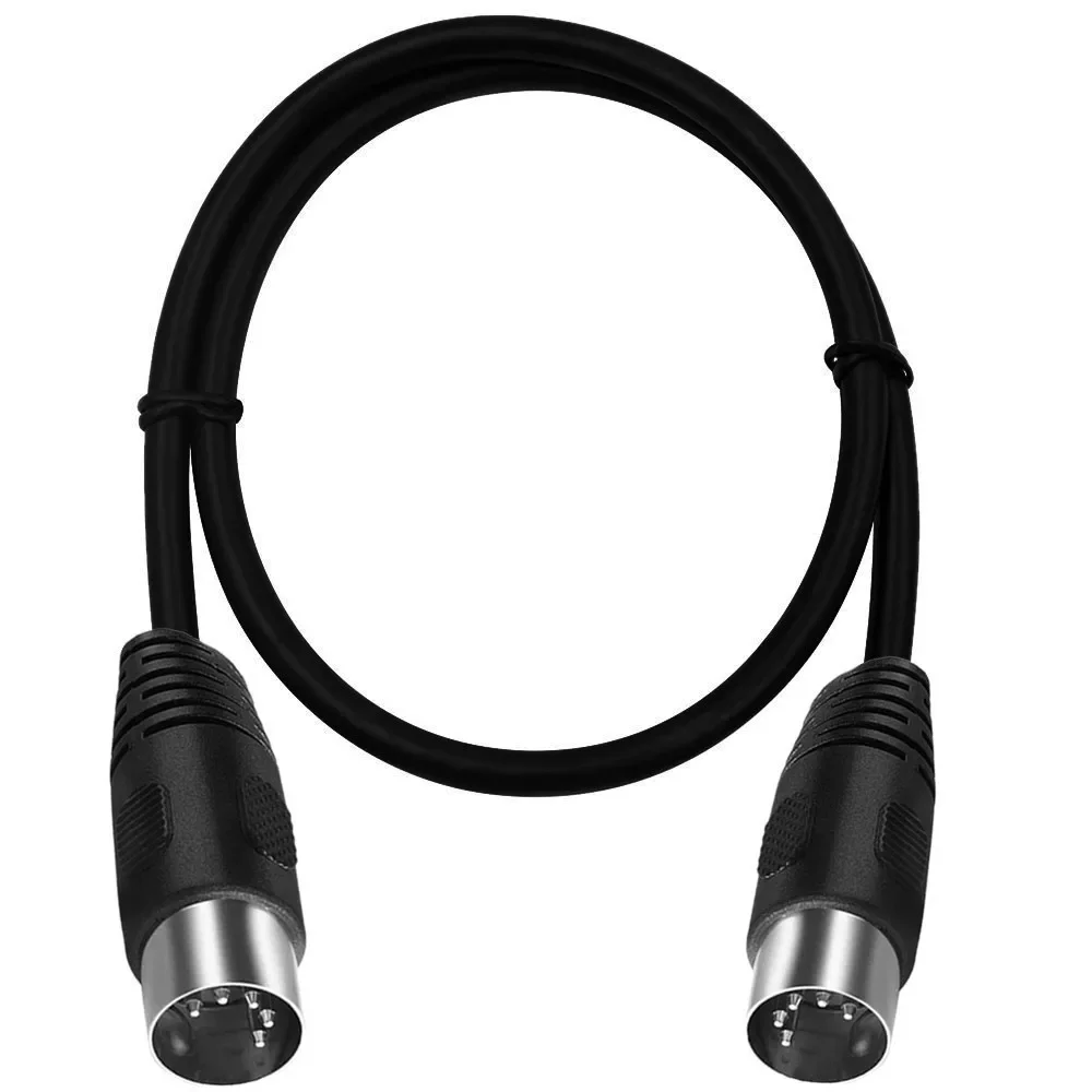 0,5 m 1m 1,5 m 3M 5m 90 grados MIDI DIN 5PIN macho a macho enchufe 5 pines DIN extensión de Audio Cable macho din-5pin M/M Cable - imagen 5