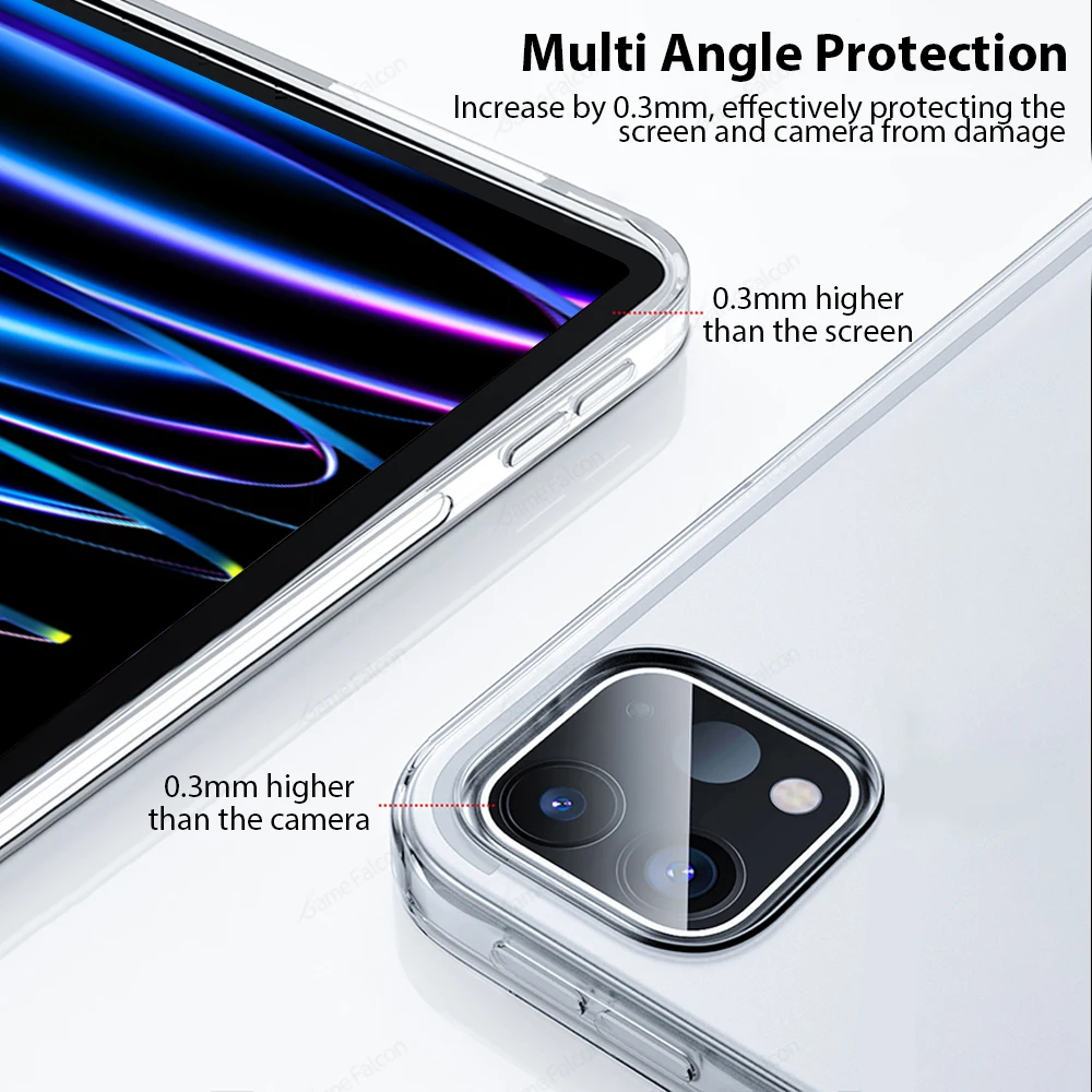 Funda para iPad, accesorios para Ipad Air 5, 4, 3, 2, 6. ª, 7. ª y 8. ª generación Pro 12,9, 12, 9, 11, 2022, 10,2 - imagen 5