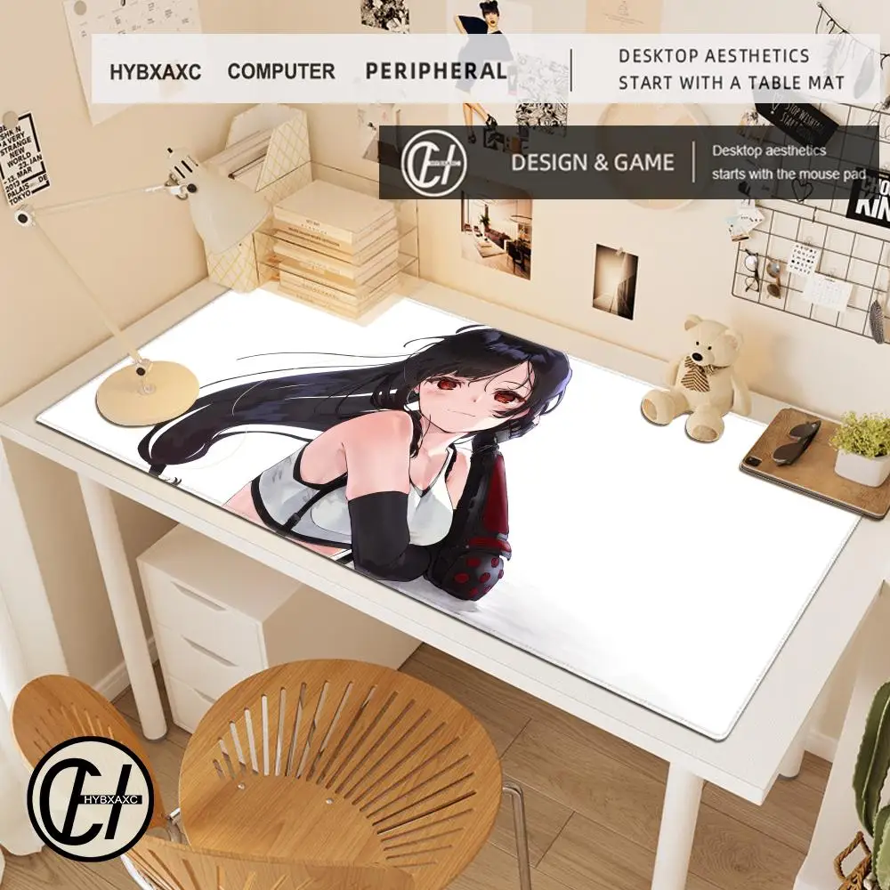 Alfombrilla de ratón para juegos de chica Sexy FINAL FANTASY VII Tifa Lockhart, antideslizante y resistente al desgaste, adecuada para ordenadores de escritorio, superventas - imagen 3
