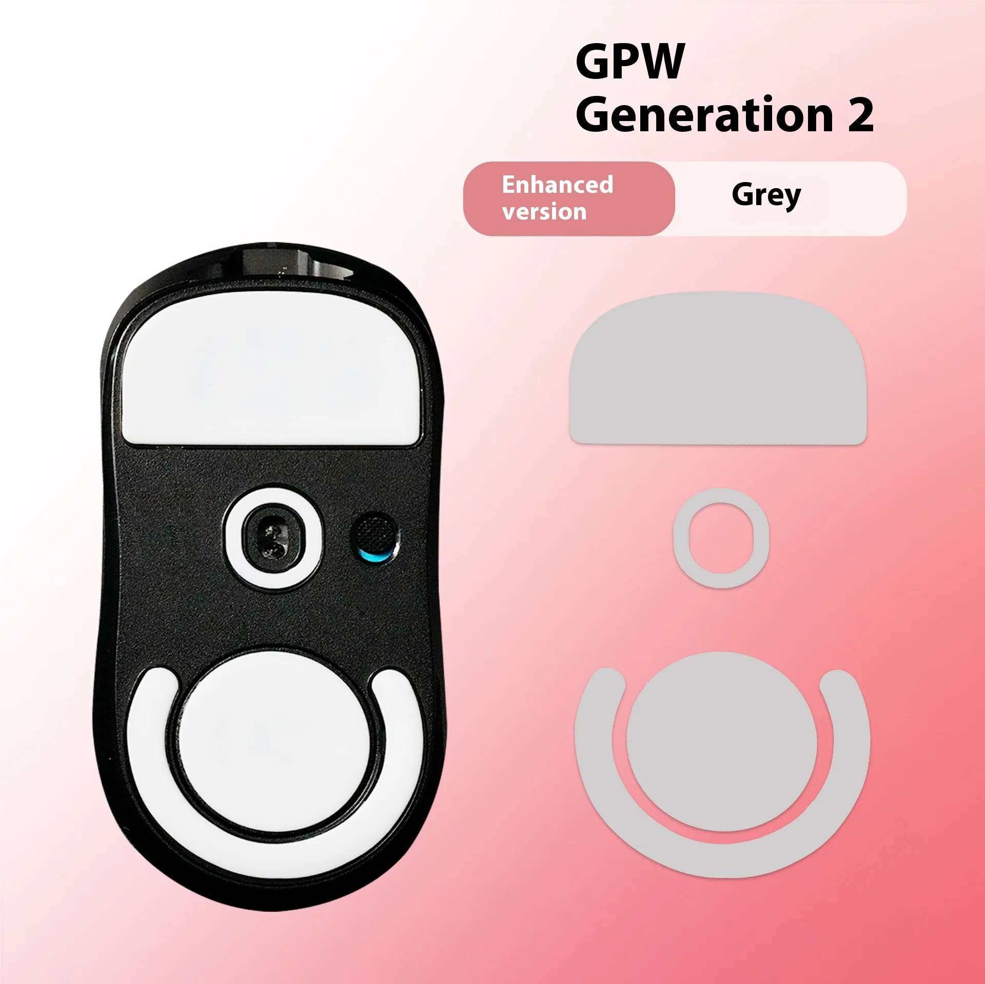 Patines de ratón mejorados ICE Edition, pies para Logitech G PRO X Superlight GPX G PRO Wireless GPW, bordes redondeados blancos, 1 paquete - imagen 2