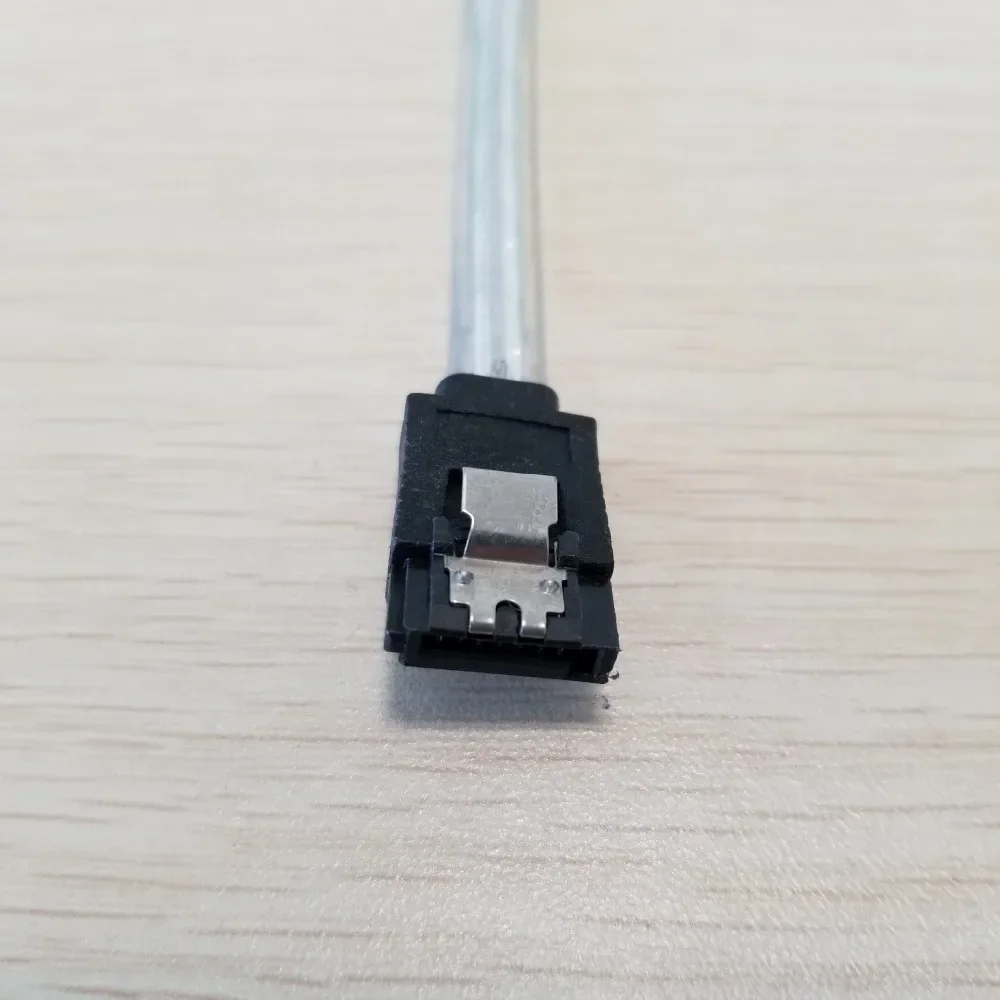 DC ATX Mini ITX SATA 90 grados en ángulo recto caja de host placa base HDD Cable de datos ultracorto súper suave 10CM - imagen 3