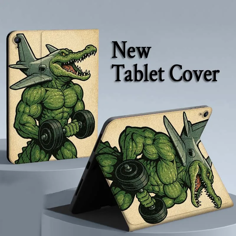 Tung Tung Sahur cocodrilo para Samsung Galaxy Tab S11 S10 S9 S8 S7 S6 A10.1 A9 A8 A7 10,1 Lite FE Plus pulgadas funda para tableta
