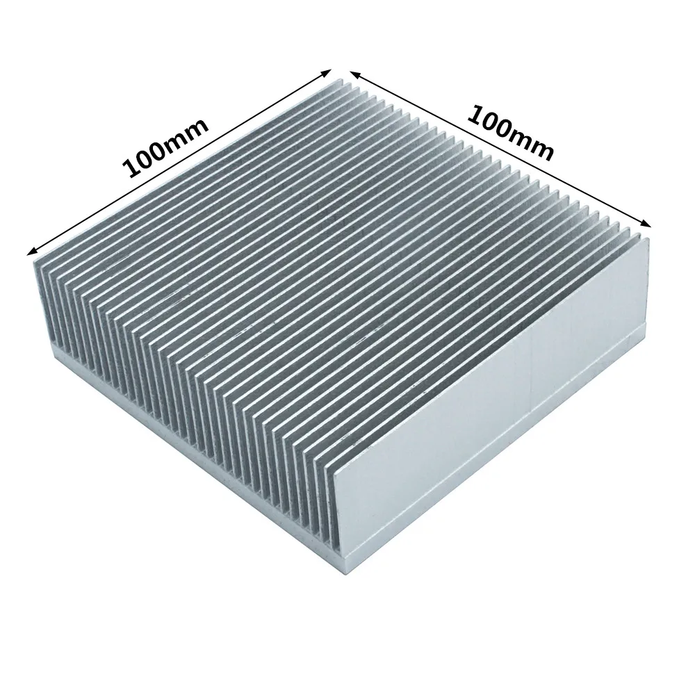 Disipador de aluminio 100x100x30mm para LED y electrónica avanzada - imagen 5