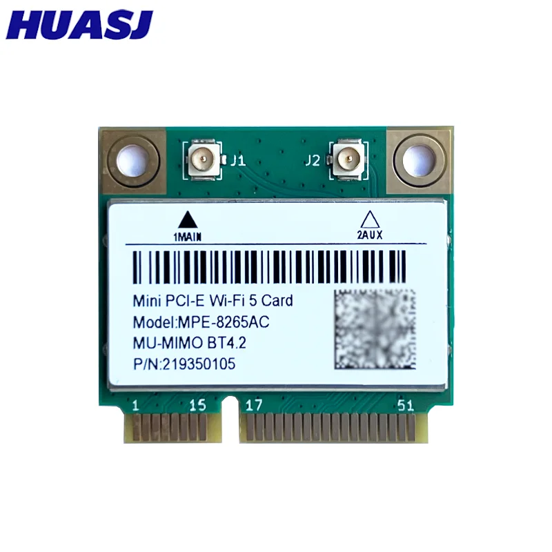 AC8265 Adaptador de red de tarjeta WIFI mini PC-E de doble banda 2,4G/5G 8265HMW BT4.2 8265 para Win 7/8/10/11 - imagen 3