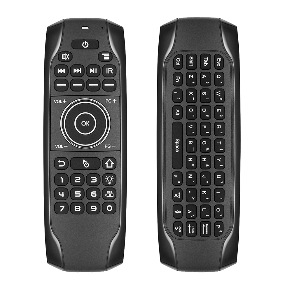 Teclado inalámbrico Air Mouse compatible con Bluetooth 3,7-4,2 V retroiluminación IR Control remoto carga Micro USB 200mAh para proyector de PC - imagen 2
