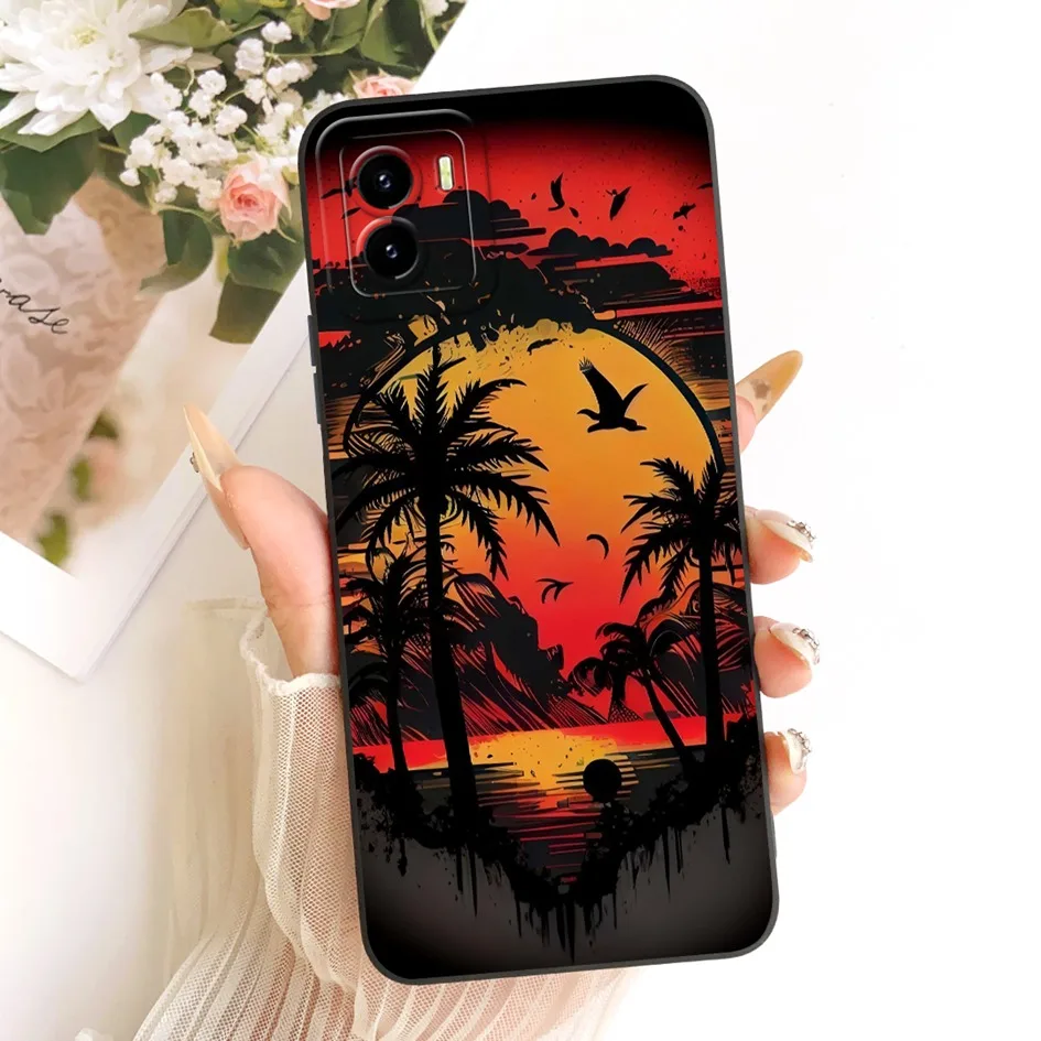Para Vivo Y15s funda V2120 lindo gato conejo dibujos animados suave caramelo silicona lente cubierta protectora para Vivo Y15A Y15C Y01 Y01A Y10 Shell - imagen 4