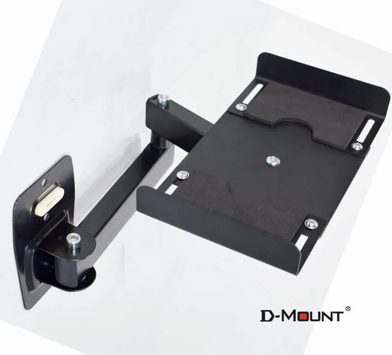 D-MOUNT XP-W112 Soporte de montaje en pared para altavoz UNIVERSAL de acero, brazo largo elástico, abrazadera de 120mm-230mm ajustable de 15kg - imagen 5