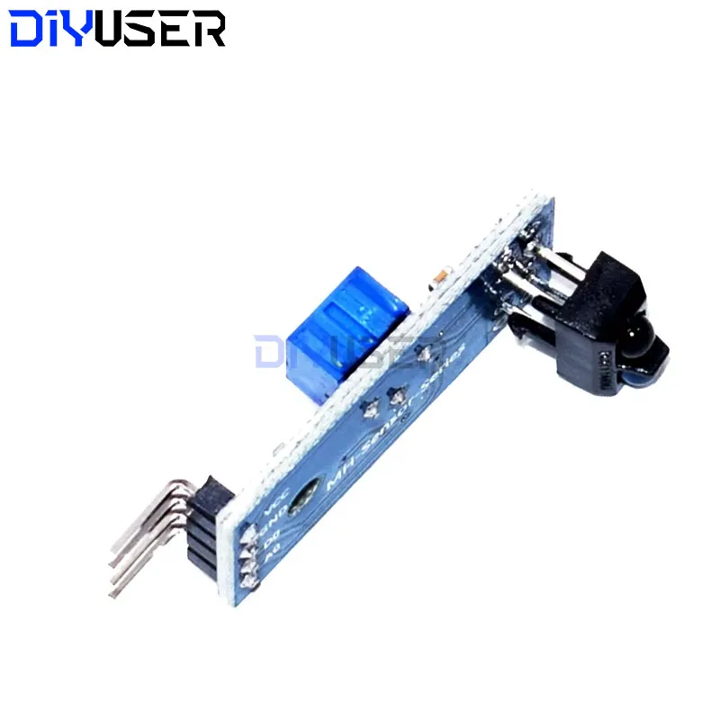 DIYUSER 4 Uds TCRT5000 Sensor reflectante infrarrojo IR interruptor fotoeléctrico barrera línea pista módulo diodo triodo placa 3,3 v - imagen 3