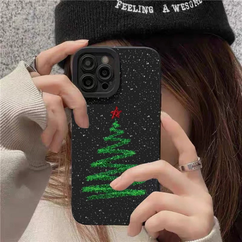 Funda de teléfono con diseño de copo de nieve y árbol de Navidad para Xiaomi Redmi Note 14 13 12 Pro Plus 5G 12S 11 10 Redmi 13 12C 13C 14C 15C - imagen 4