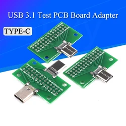 Adaptador USB-C macho-hembra con PCB – Transferencia de datos