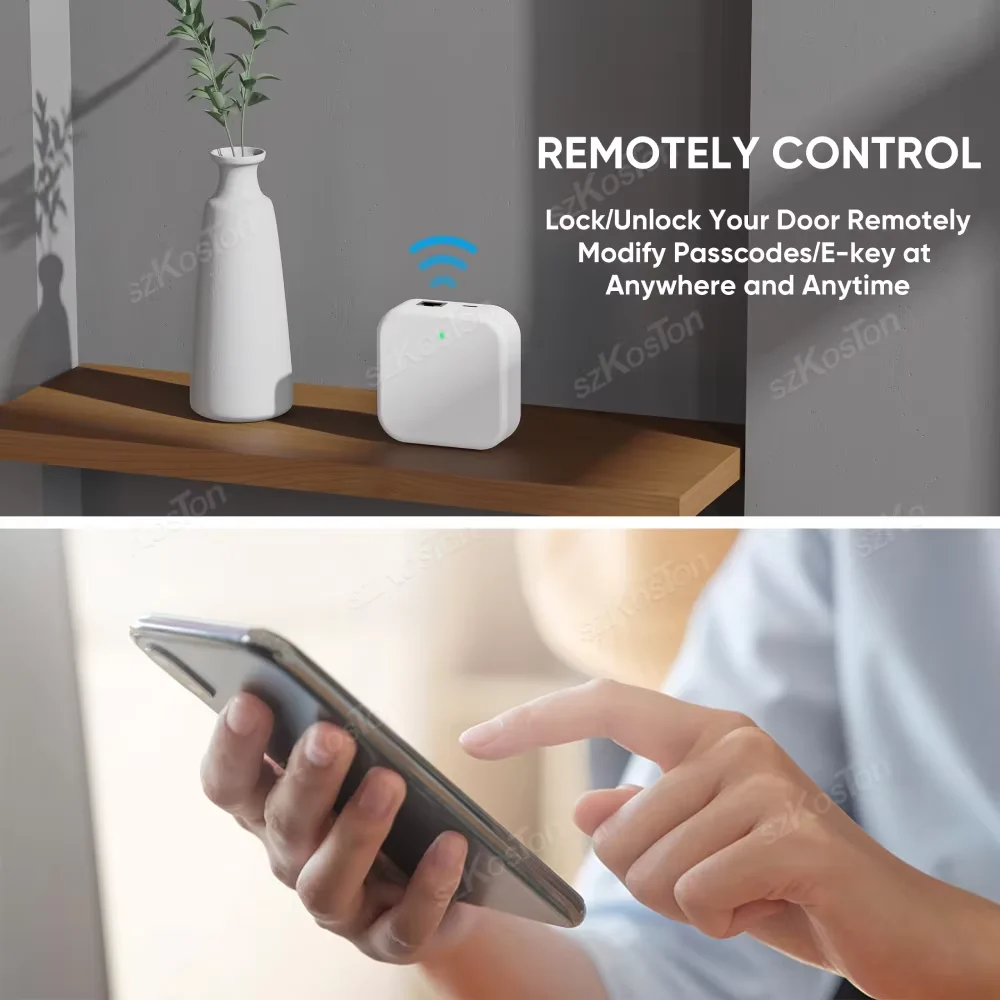 Dispositivo de aplicación TTLock G3, puerta de enlace con puerto Ethernet RJ45, cerradura de puerta inteligente, puerta de enlace con cable, desbloqueo remoto, Control por voz para Alexa y Google - imagen 2