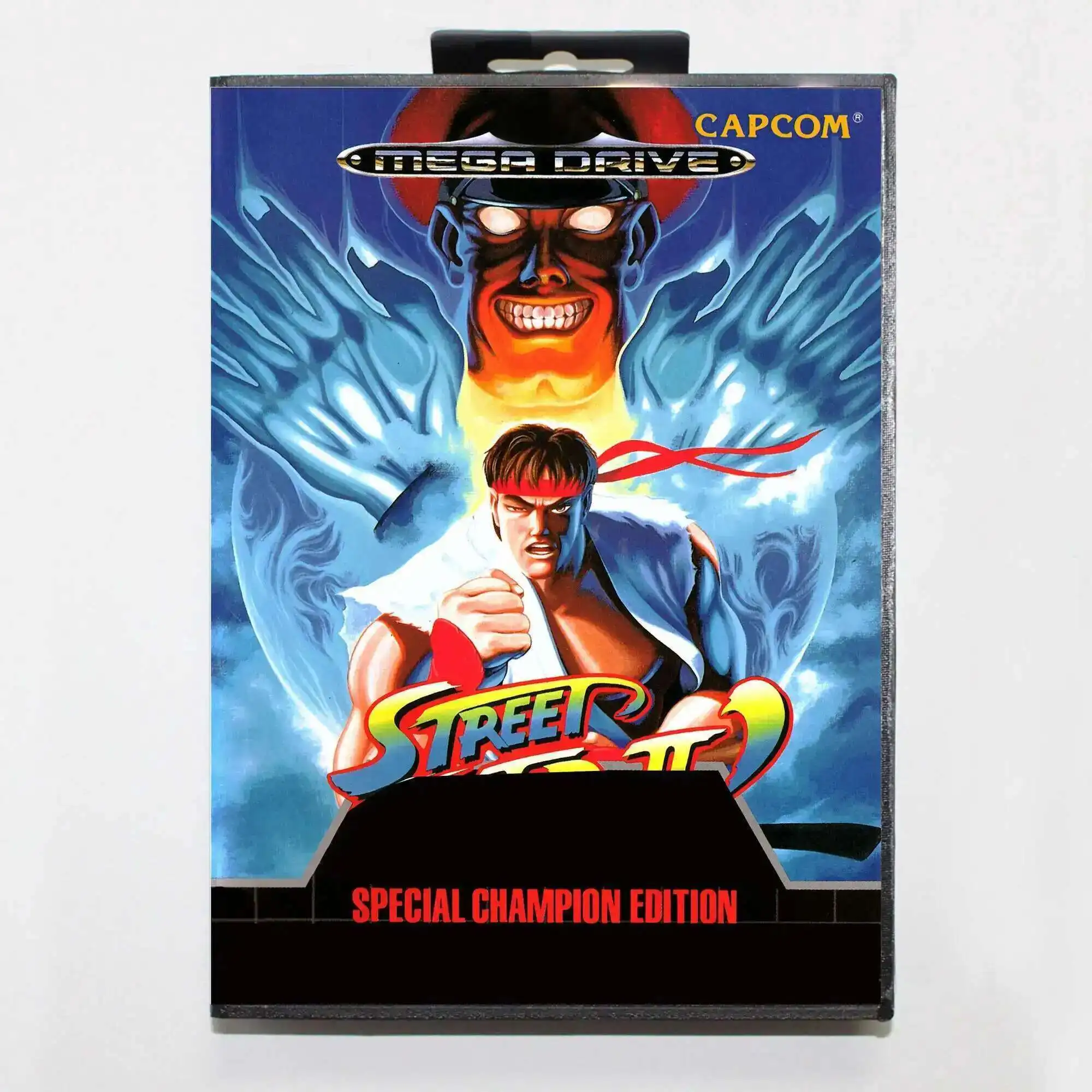 Tarjeta de juego MD SF 2 Special Champion Edition con caja EUR para sistema Sega Megadrive Genesis de 16 bits