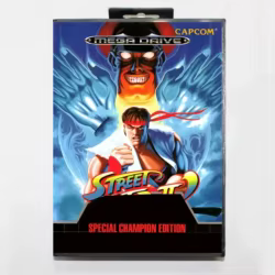 Tarjeta de juego MD SF 2 Special Champion Edition con caja EUR para sistema Sega Megadrive Genesis de 16 bits