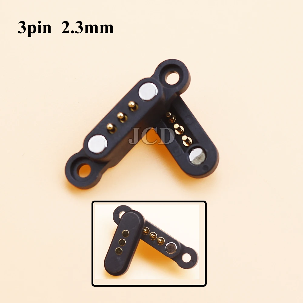 Conector Pogo Pin magnético 2A DC, 2 pines, 3 pines, 4 pines, 5 pines, Pogopin, macho, hembra, toma de corriente CC con resorte, 2P, 3P, 4P, 5P - imagen 4