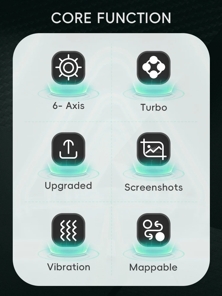 DATA FROG-Paquete de 2 gamepad inalámbrico Pro para consola de TV, PC, Android, iOS, soporte para juegos, agarre ergonómico con vibración HD - imagen 4