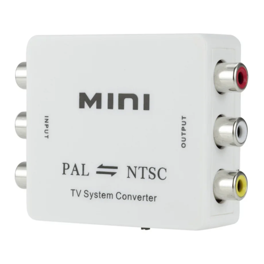 Conmutador convertidor de sistema de TV bidireccional Mini PAL NTSC, convertidor de conexión compuesta de TV bidireccional PAL a NTSC NTSC a PAL - imagen 5