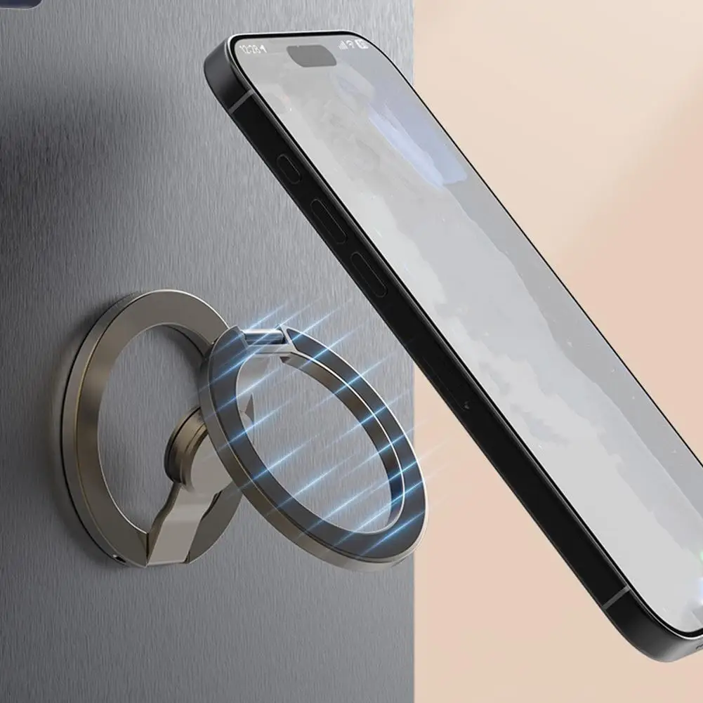 Soporte magnético portátil para teléfono con giroscopio yema del dedo, juguete para aliviar el estrés, accesorio de escritorio de oficina para Fitness, para el hogar y los viajes - imagen 2