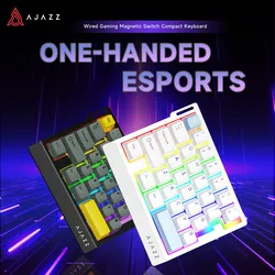 AJAZZ AK029 Teclado Mecánico de Una Mano con Switches Magnéticos RGB