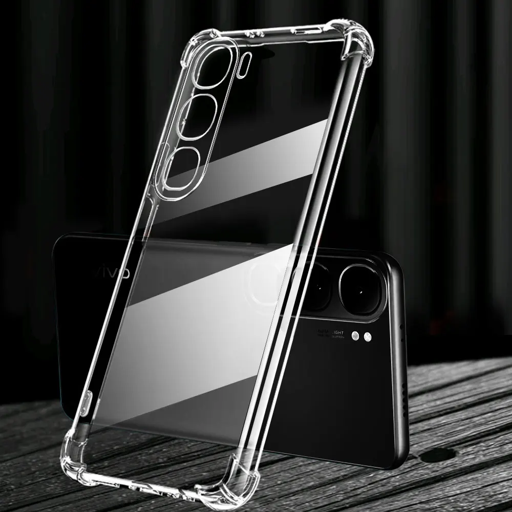 Funda de teléfono para Vivo Y19S Y200 5G 2024, funda V2419 V2417, parachoques transparente de silicona suave a prueba de golpes para Vivo V40 Lite 4G IDN, funda trasera - imagen 2