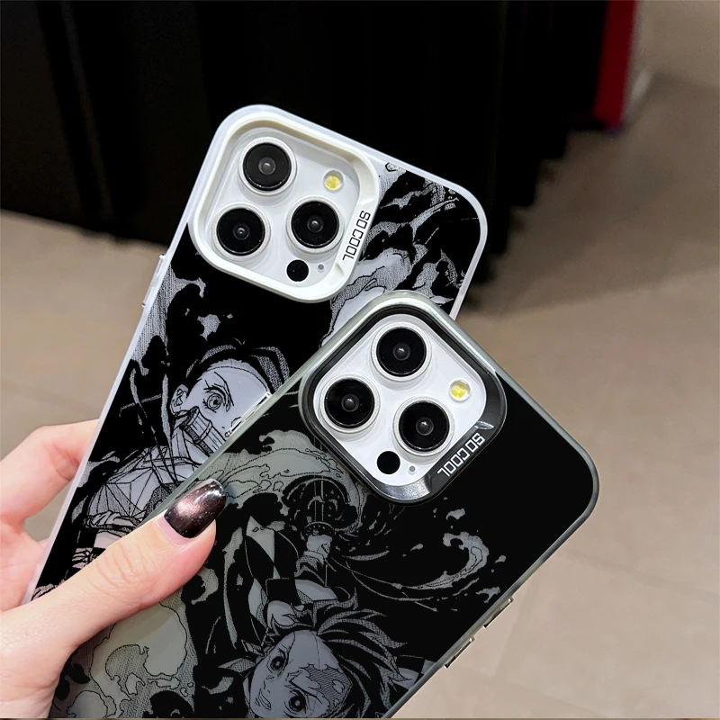 Funda de lujo Demon Slayer Tanjiro Nezuko para Samsung Galaxy S23 S24 S25 S22 Ultra S21 Plus FE A56 A36 A26 5G A16 A06 4G Note 20 - imagen 2