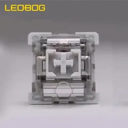 LEOBOG V3 Interruptores Mecánicos de Madera Gris Prelubricados