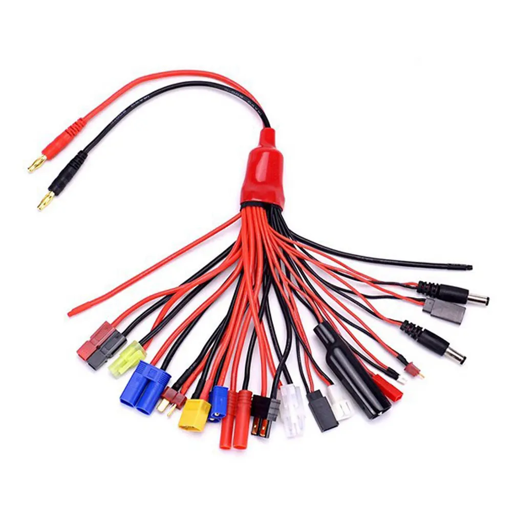 Adaptador de Cable de carga de equilibrio multifunción 8 en 1/19 en 1 XT60 EC3 EC5 HXT TAMIYAS para cargador IMAX B6 B6AC 8 en 1 19 en 1