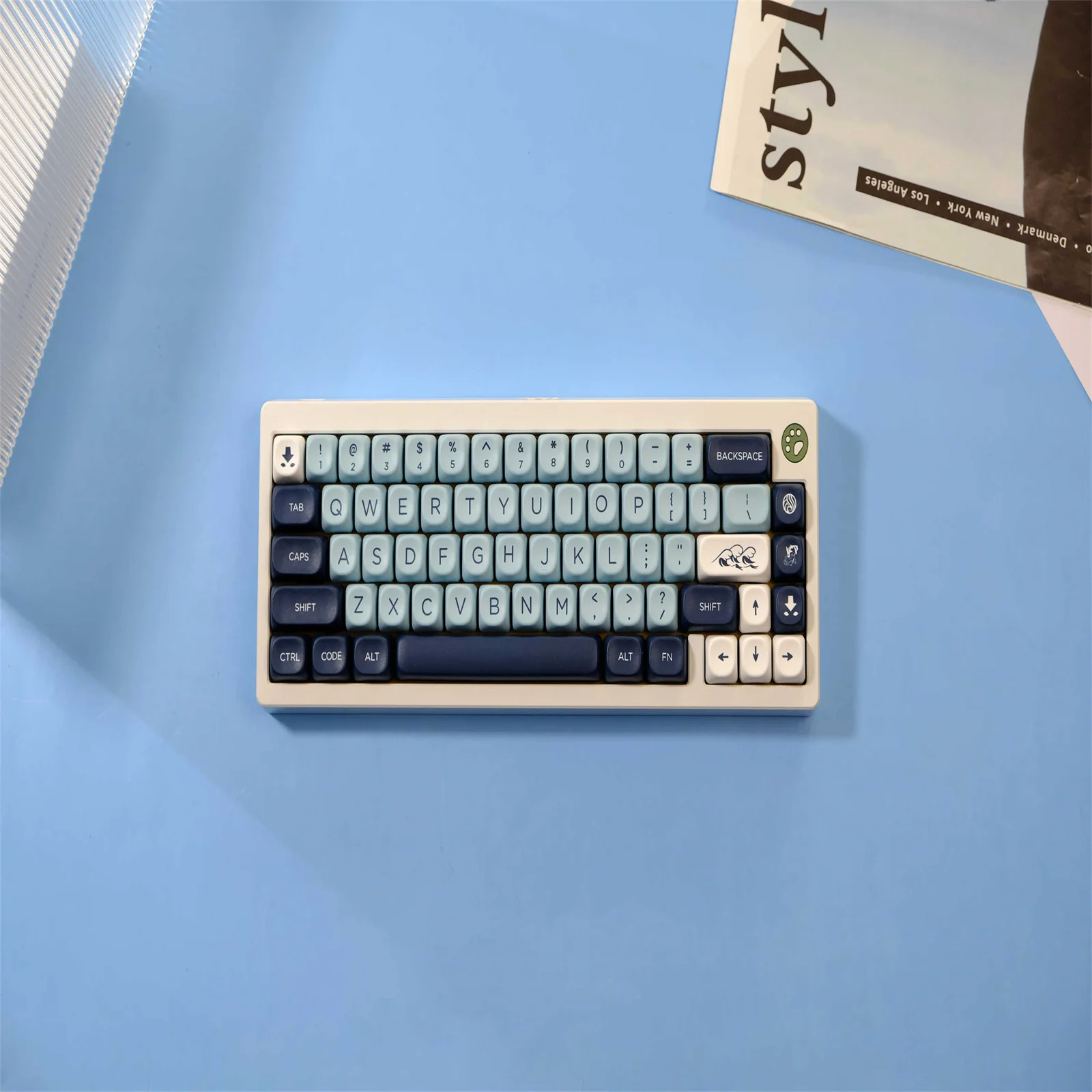 Juego de teclas GMK Mizu, 126 teclas, Material PBT, perfil MOA para teclado mecánico CHERRY MX Switch 61/64/68/75/84/87/96/98/104 - imagen 3