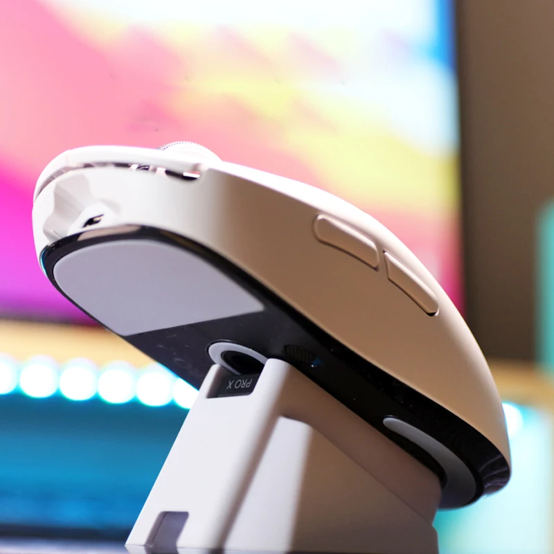 Base de carga de energía RGB de plástico para Logitech G Pro X, ratón inalámbrico superligero, G903, G502, G703 - imagen 4