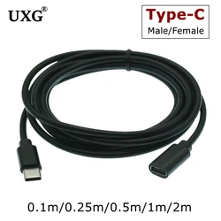 Cable de Extensión USB-C Macho a Hembra 60W 3A Carga Rápida Premium