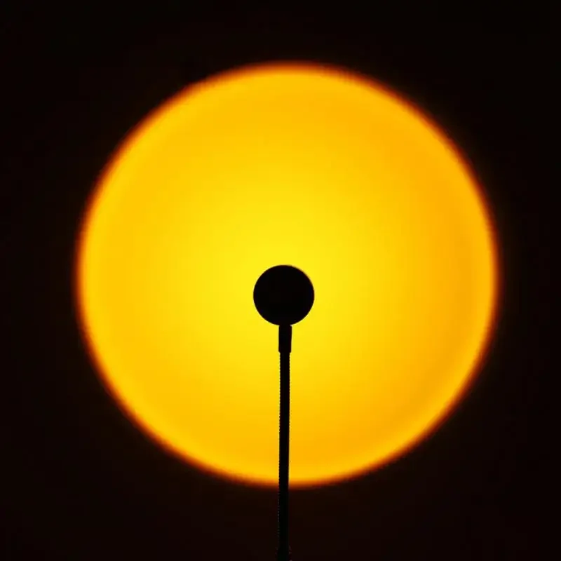 Proyector de lámpara Led USB para atardecer, decoración del hogar, luz nocturna, atmósfera de arcoíris, fondo de dormitorio, decoración de pared, regalo, Mini USB - imagen 2