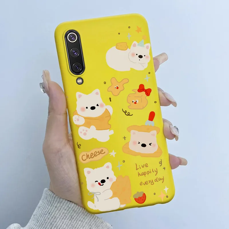Para Xiaomi Mi 9 SE funda Linda Panda de dibujos animados nuevo estampado de silicona mate cubierta de protección suave para Xiaomi Mi 9 Mi9 SE fundas de teléfono - imagen 2