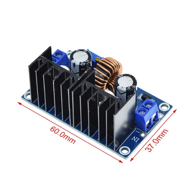 XH-M401-Módulo Buck XL4016E1, placa de voltaje ajustable de alta potencia CC, 8A grande con regulador, DC-DC - imagen 3