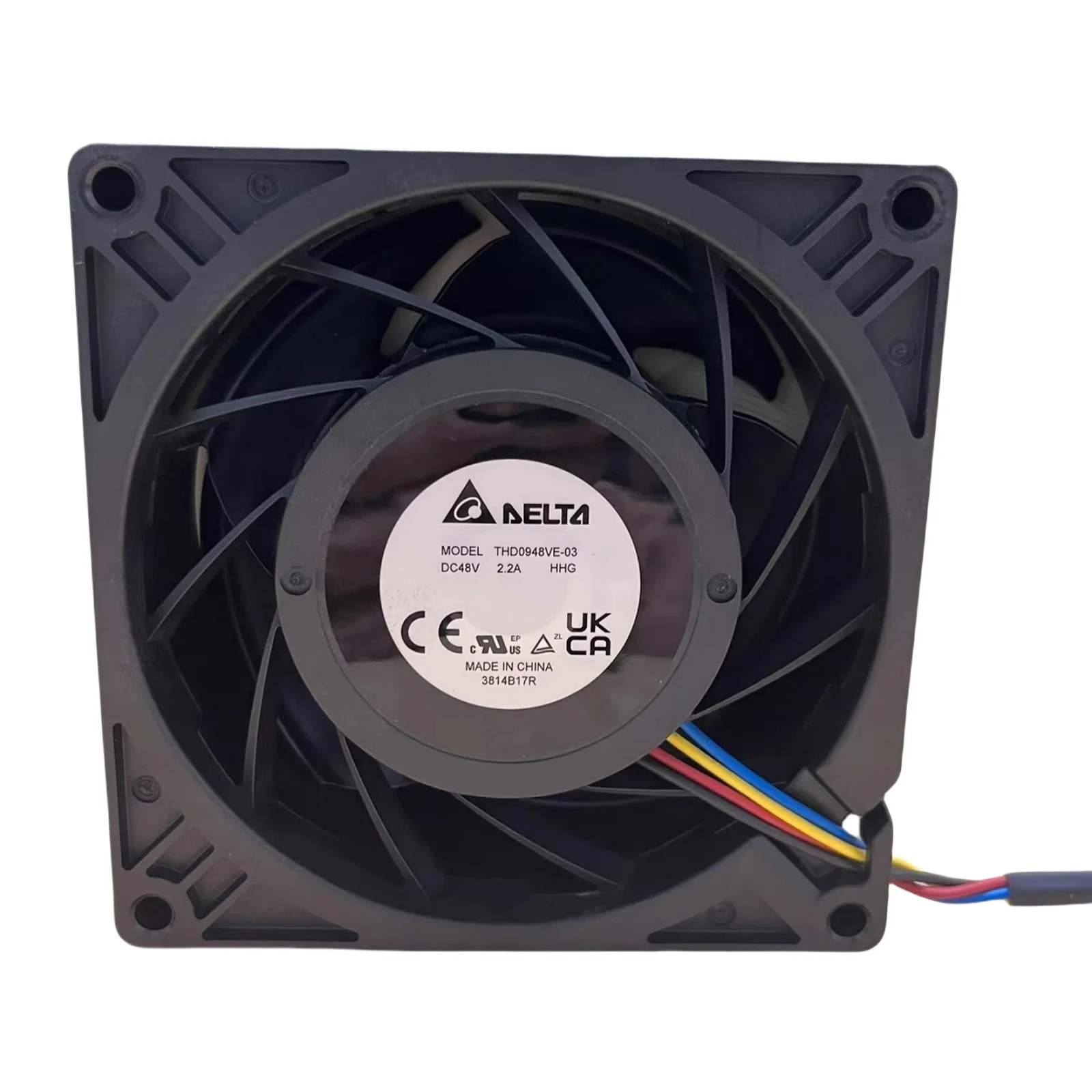 para ventilador de alta velocidad Delta THD0948VE-03 48V 2.2A - 90x90x38mm, 14500RPM, 162CFM, ventilador de refrigeración industrial para servidores - imagen 2